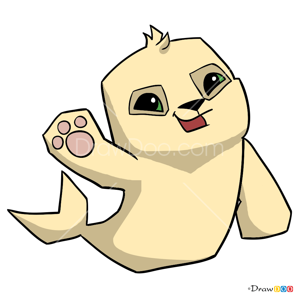 How to Draw Seal, Animal Jam